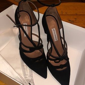 Tabitha Simmons brand new strappy heels